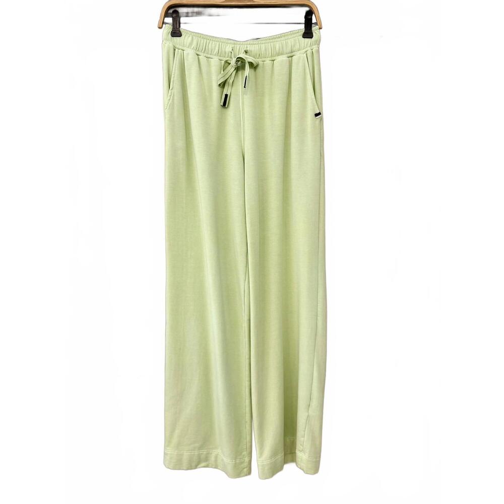 NEW STATESIDE women's softest fleece draw pants in pistachio